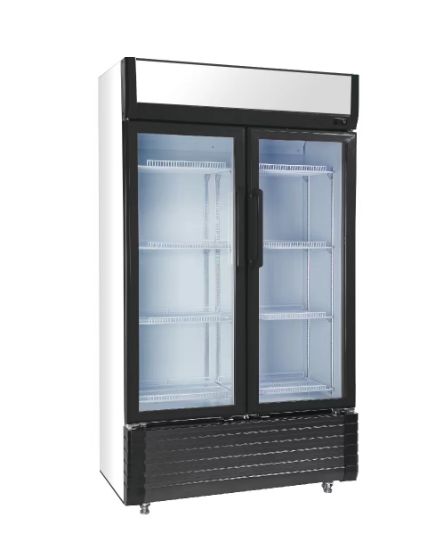 ARMOIRE RÉFRIGÉRÉE POSITIVE 1 PORTE VITRÉE 810 L - LAQUÉE BLANCHE