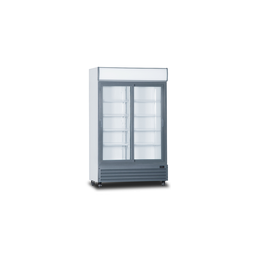 [FTG95] VITRINE A BOISSONS AVEC BANDEAU LUMINEUX 954 L 2 PORTES