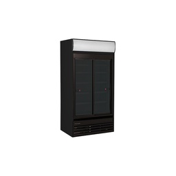 [USS1000DSCL] ARMOIRE A BOISSON FROID POSITIF VENTILE 2 PORTES VITRÉES  COULISSANTES